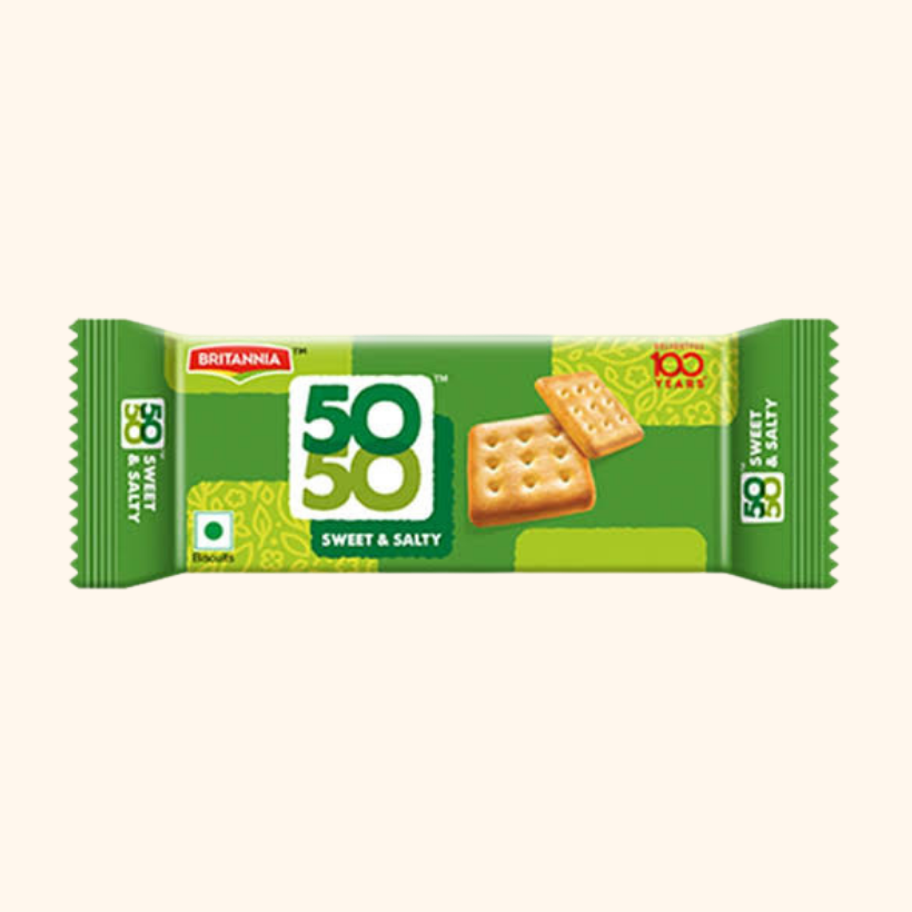 50-50 sweet & salty biscuits | britannia