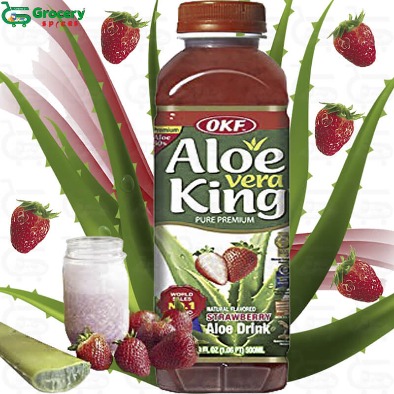 aloe vera strawberry juice | okf