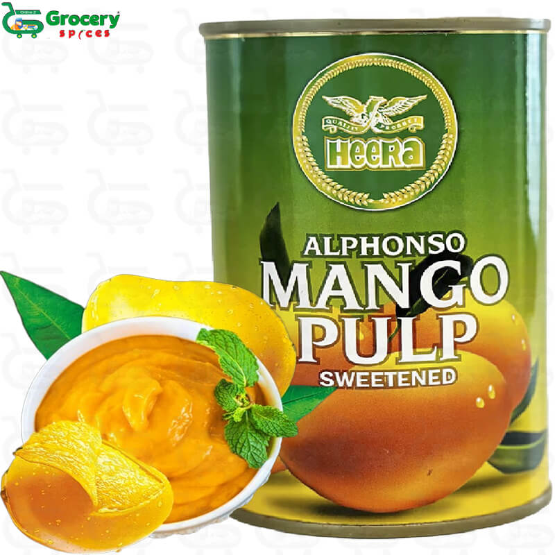mango pulp (alphonso) canned | heera