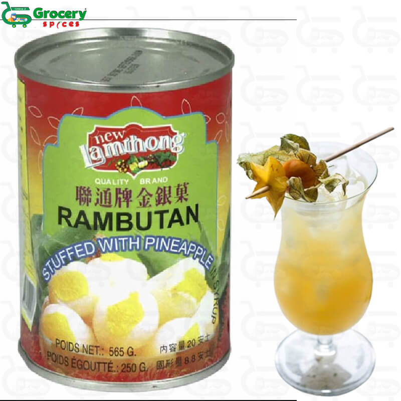 rambutan with pineapple in syrup | lamthong