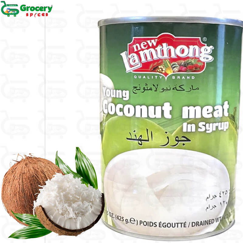 young coconut meat in syrup | lamthong