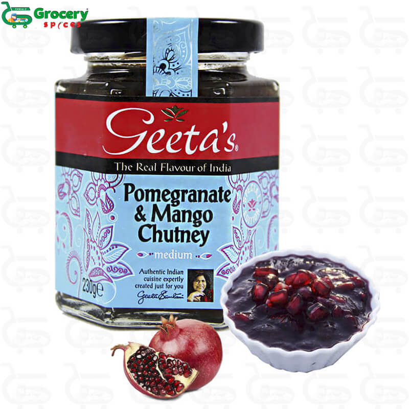 mango & pomegranate chutney | geetas