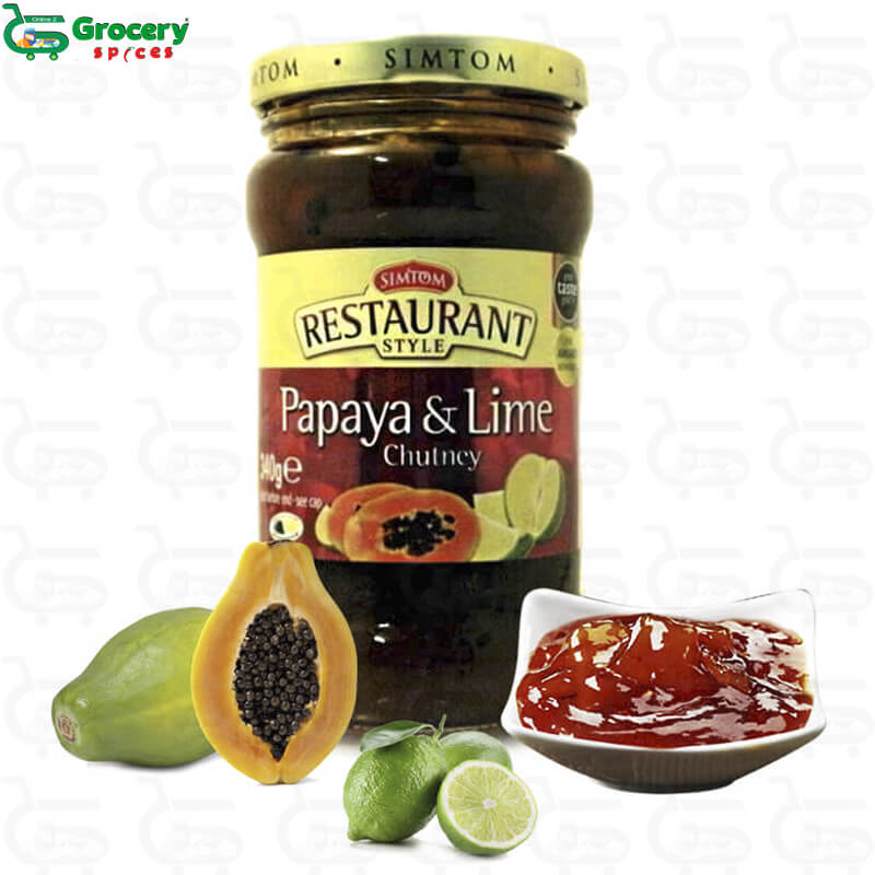 papya & lime chutney | simtom