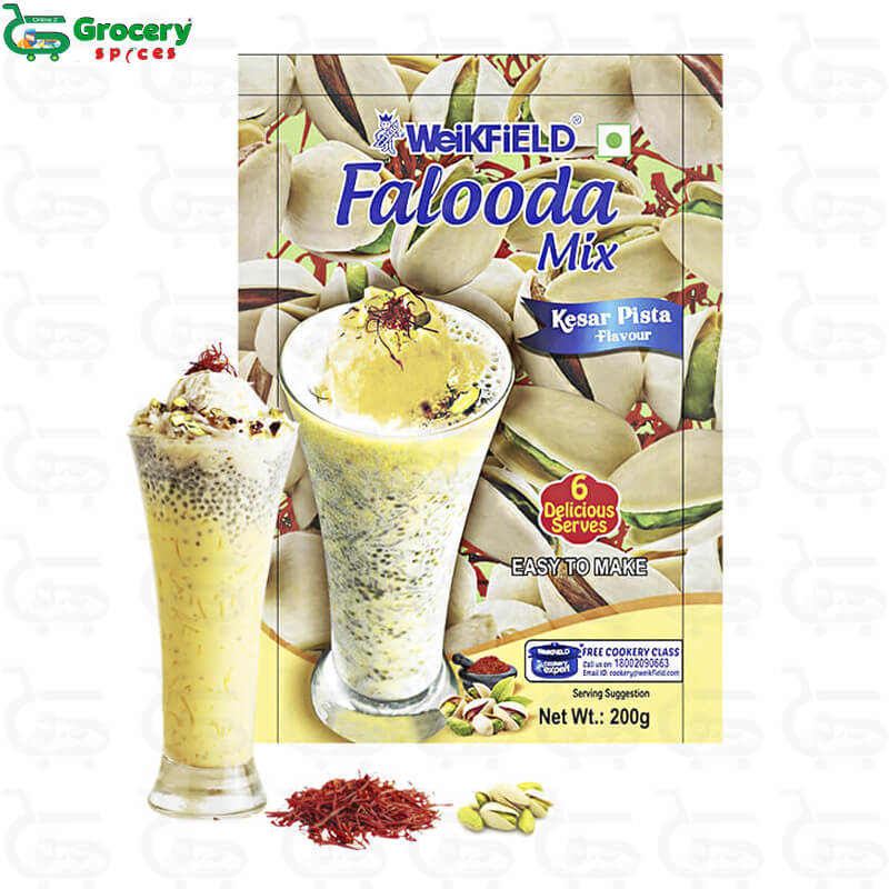 falooda mix kesar/pista | weikfield