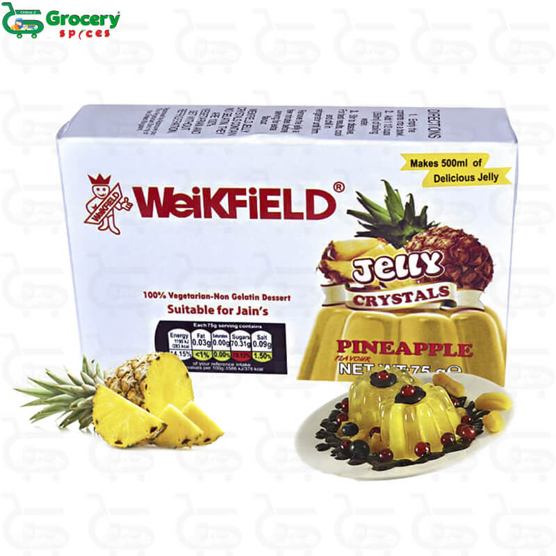 vegeterian jelly pineapple | weikfield