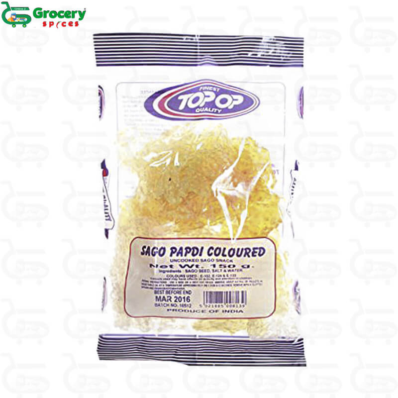 sago coloured papdi | top-op