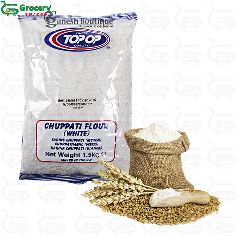 chapati flour white | top-op
