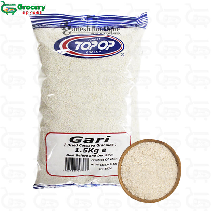 gari (dry fried grated cassava) | top-op