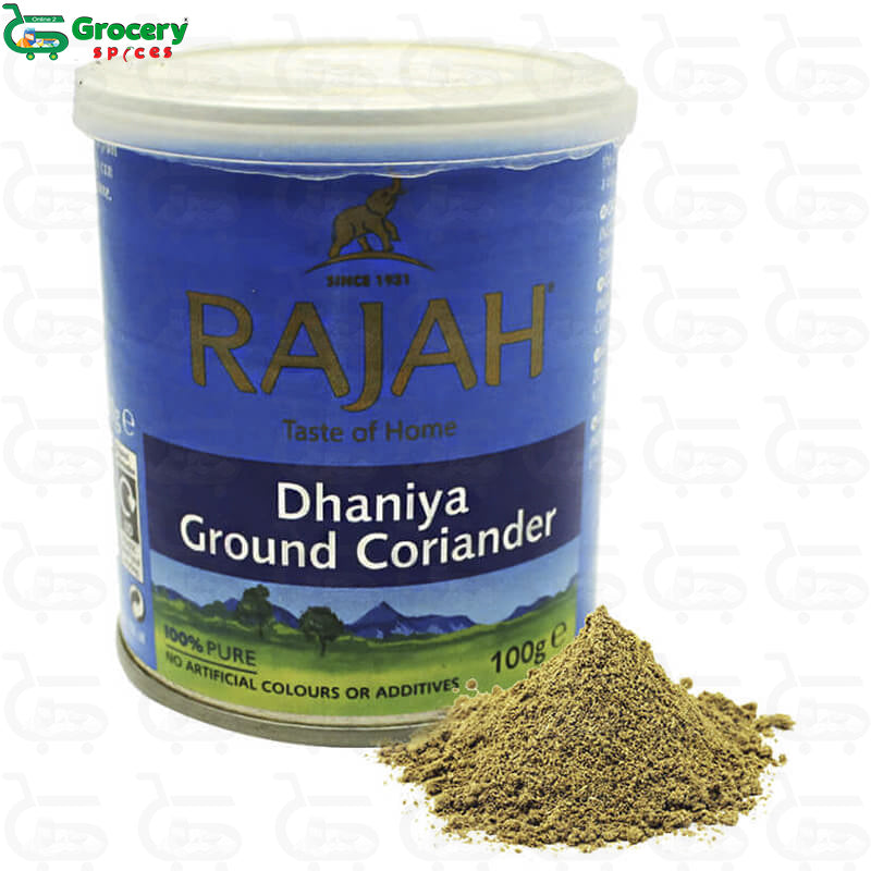 dhaniya powder tins | rajah