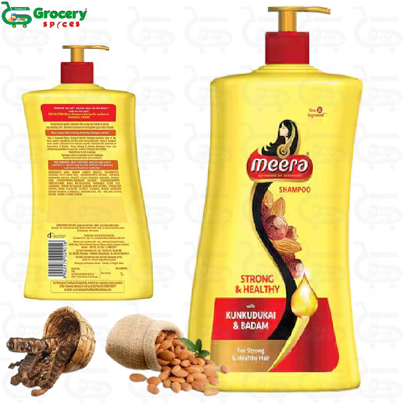 shampoo hairfall care with kunkudukai and badam | meera