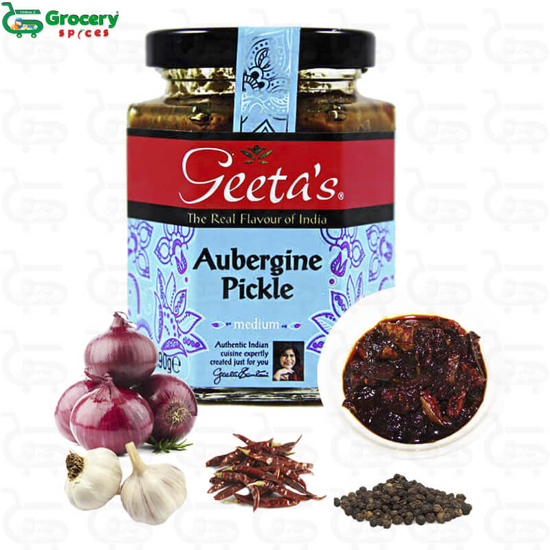 aubergine pickle | geetas