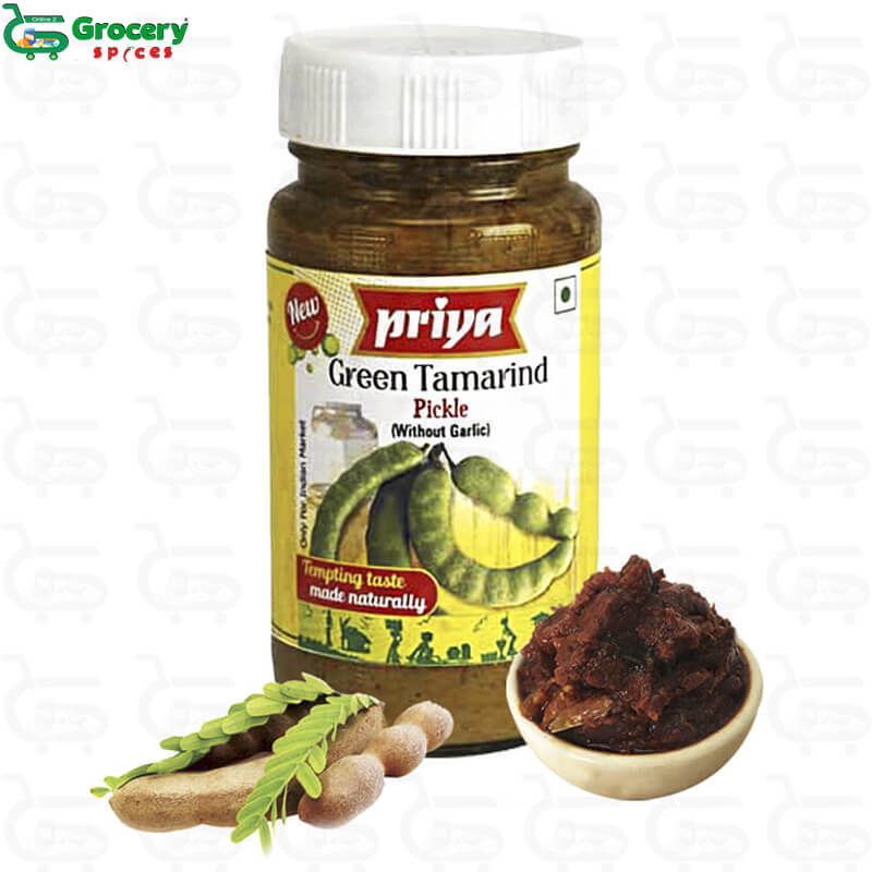 green tamarind pickle | priya