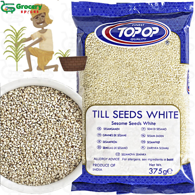 till (sesame) seeds sugar coated | top-op