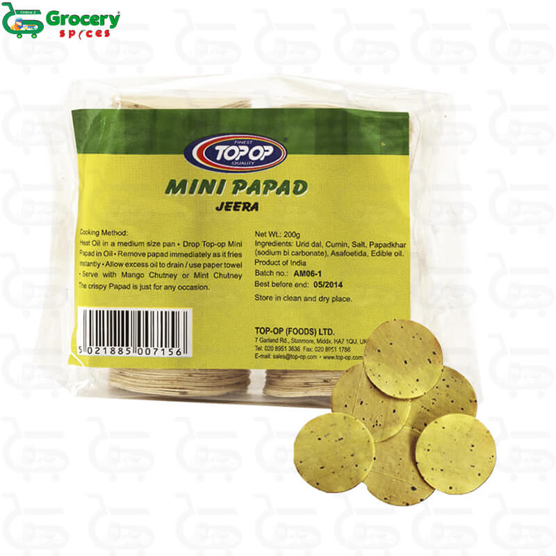 mini jeera papad | top-op