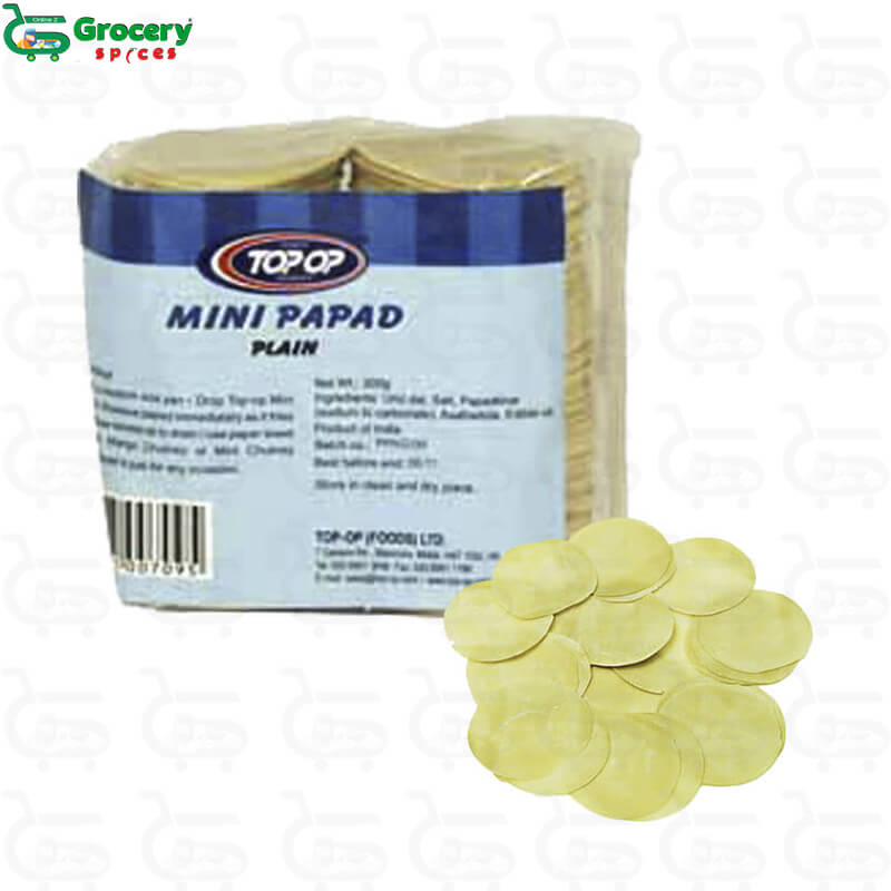 mini plain papad | top-op