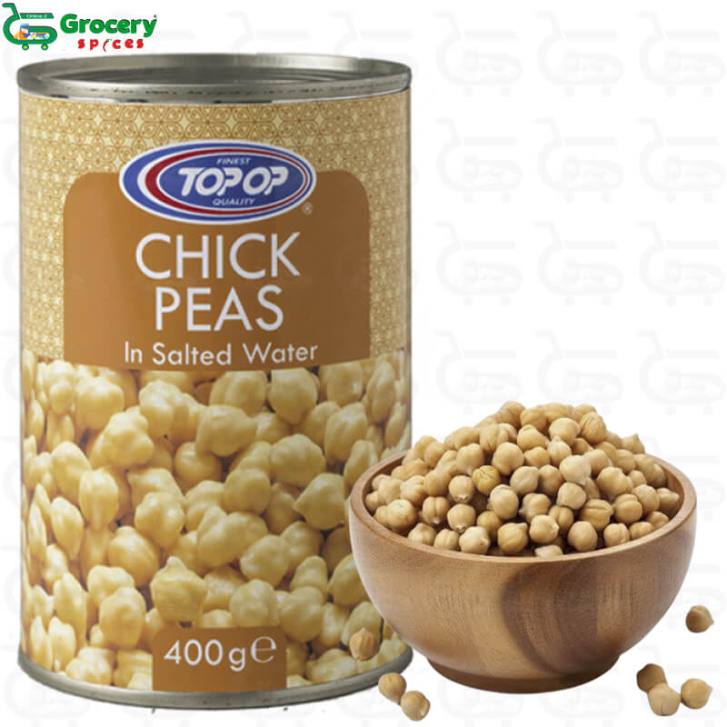 boiled & canned chick peas | top-op