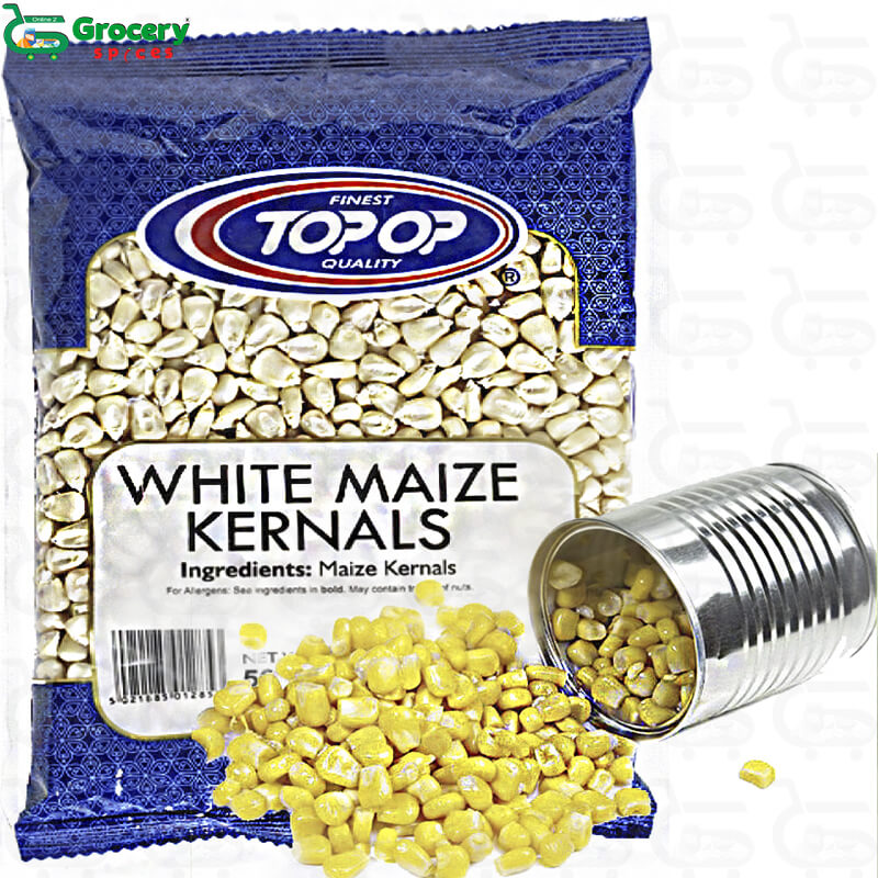 whole maize kernels | top-op