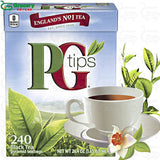 pyramid black tea 240 teabags | pg tips bundle