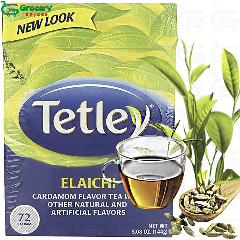 elaichi cardomon flavor tea 72 teabags | tetley