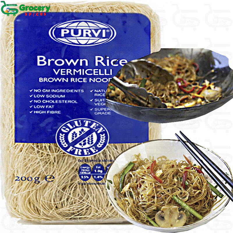 rice vermicelli brown (case) | purvis