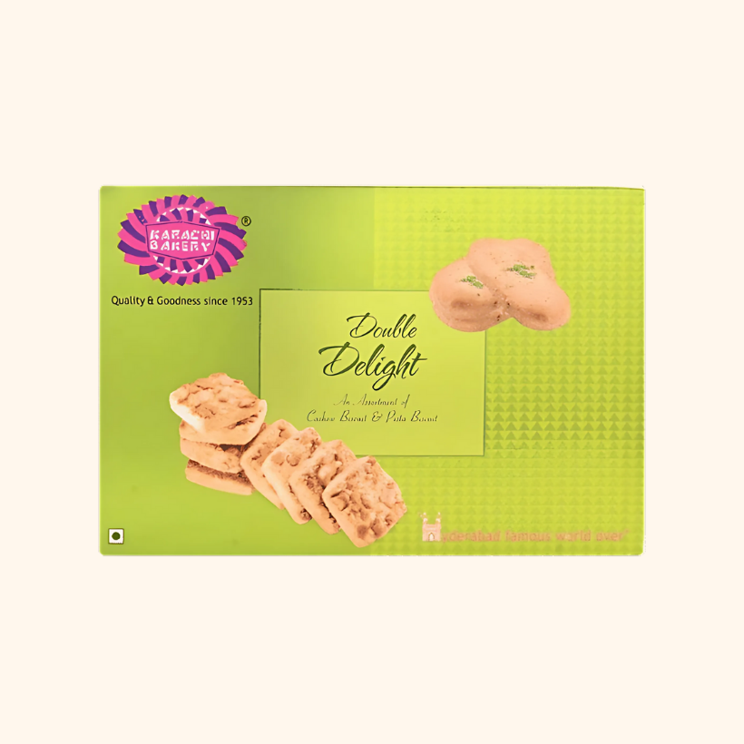 double delight with cashew and green  | karachi bakery