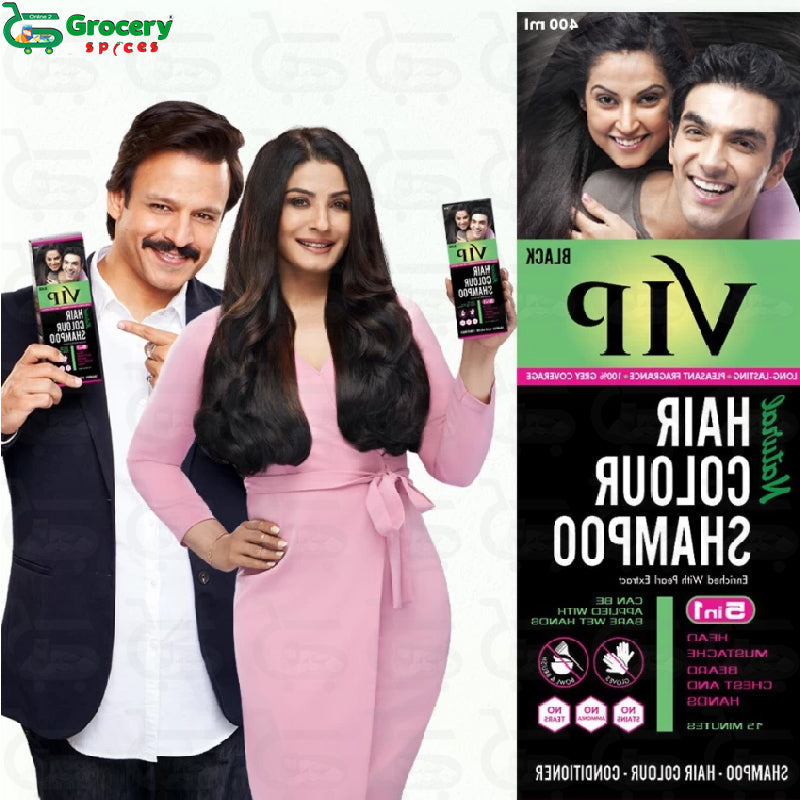 natural hair colour shampoo (black) | vip